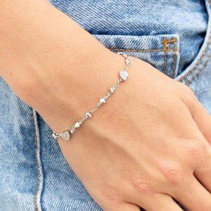 brandy melville heart charm bracelet